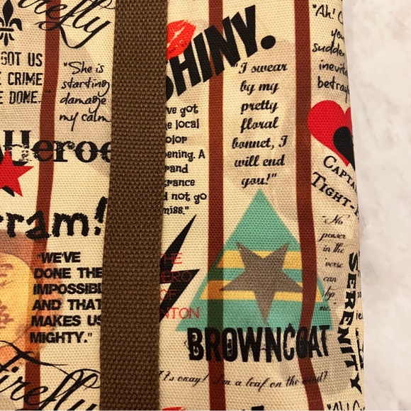 Firefly quirky handmade tote - 2 pockets - Picture 9 of 11